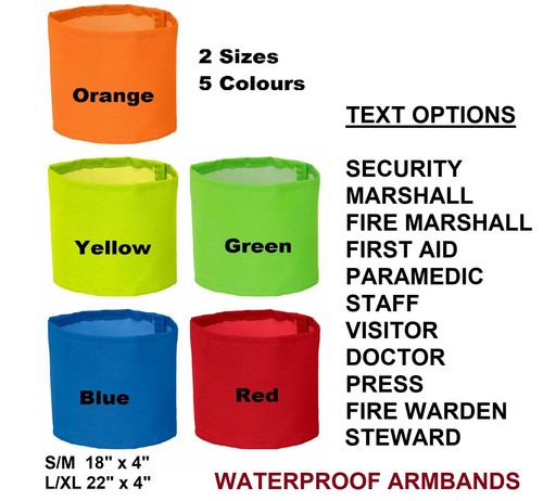 Printed armbands colours - 5, x
