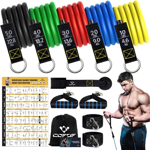 Resistance bands set with - resistance,